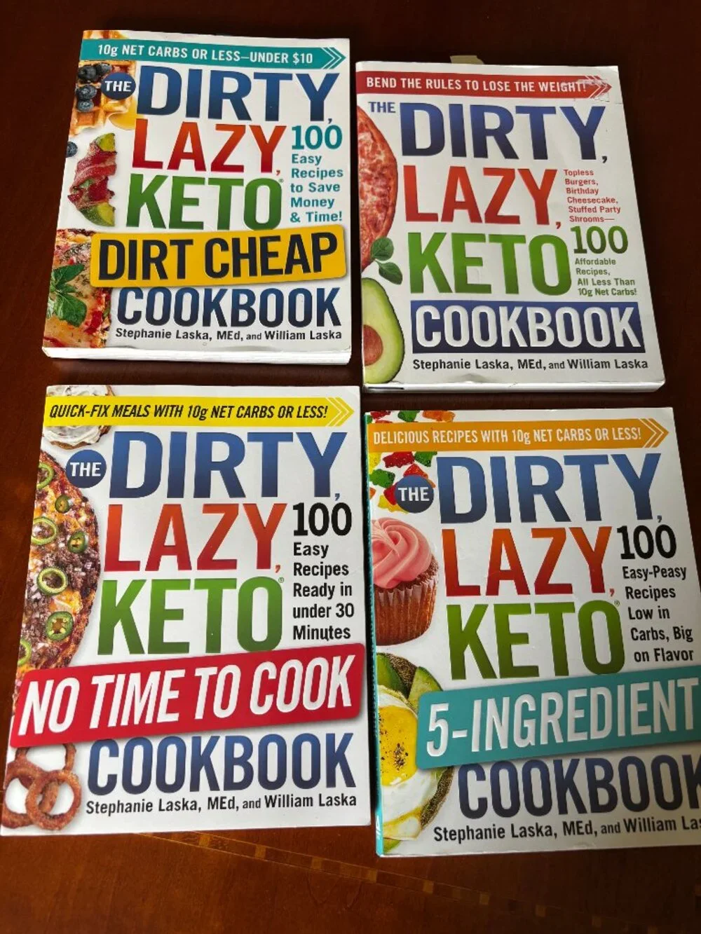 Dirty Lazy Keto cookbooks by Stephanie Laska